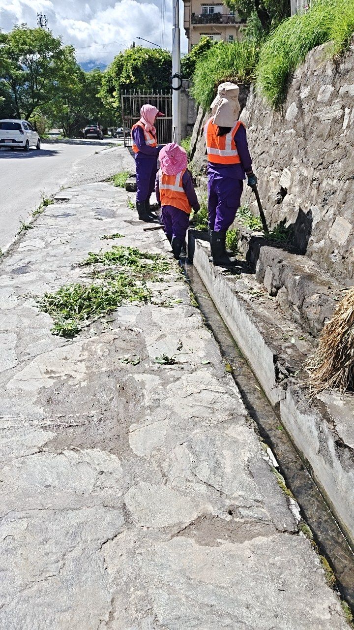 During cleaning photo