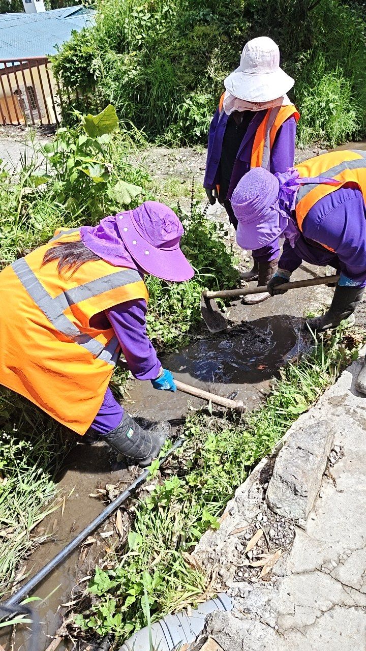 During cleaning photo