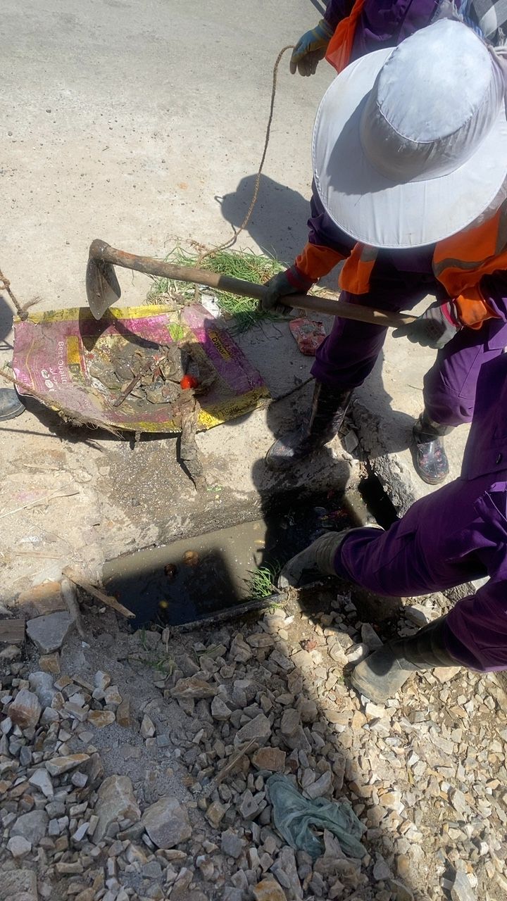 During cleaning photo