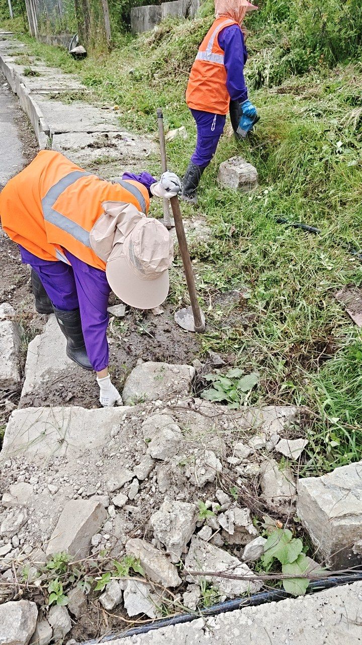 During cleaning photo