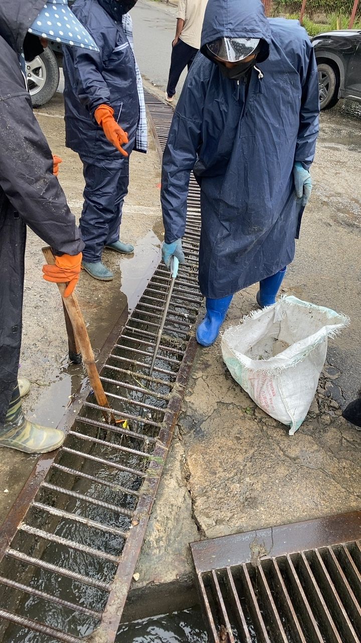 During cleaning photo