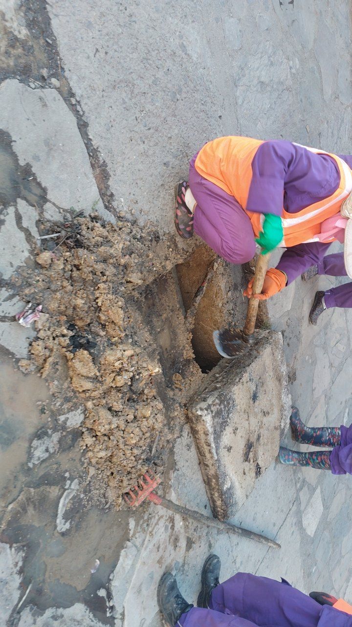 During cleaning photo