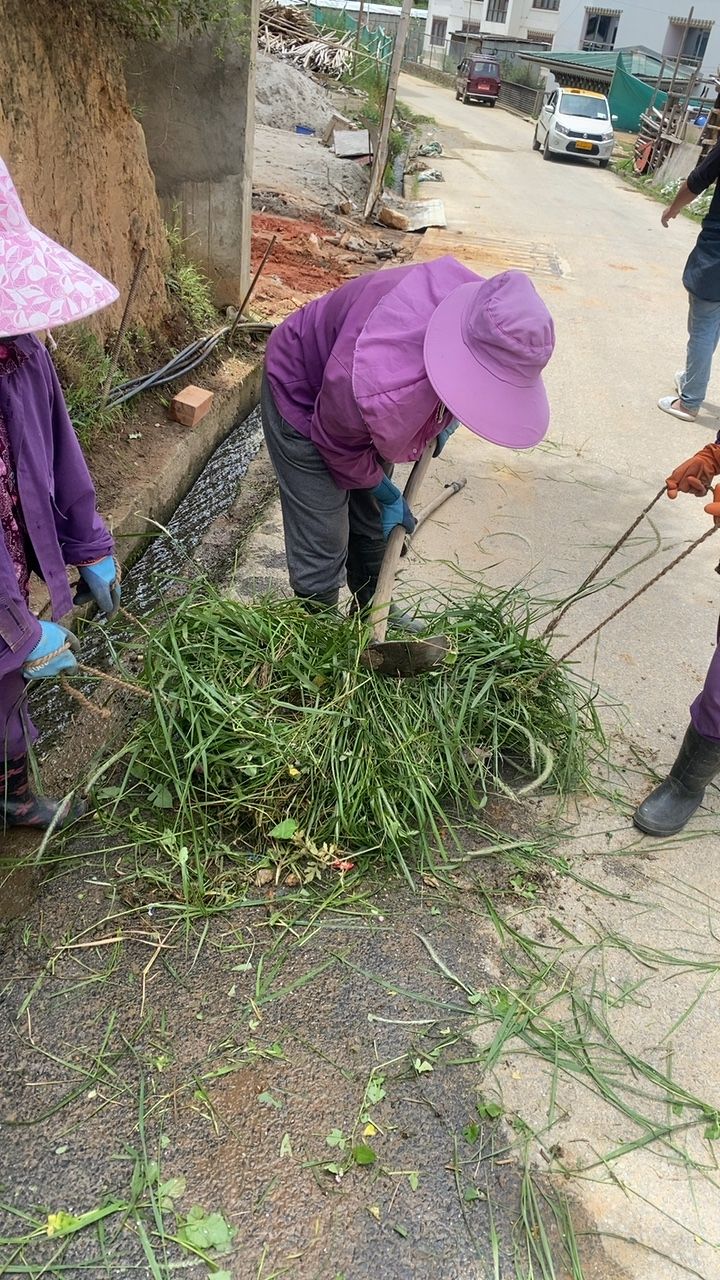During cleaning photo