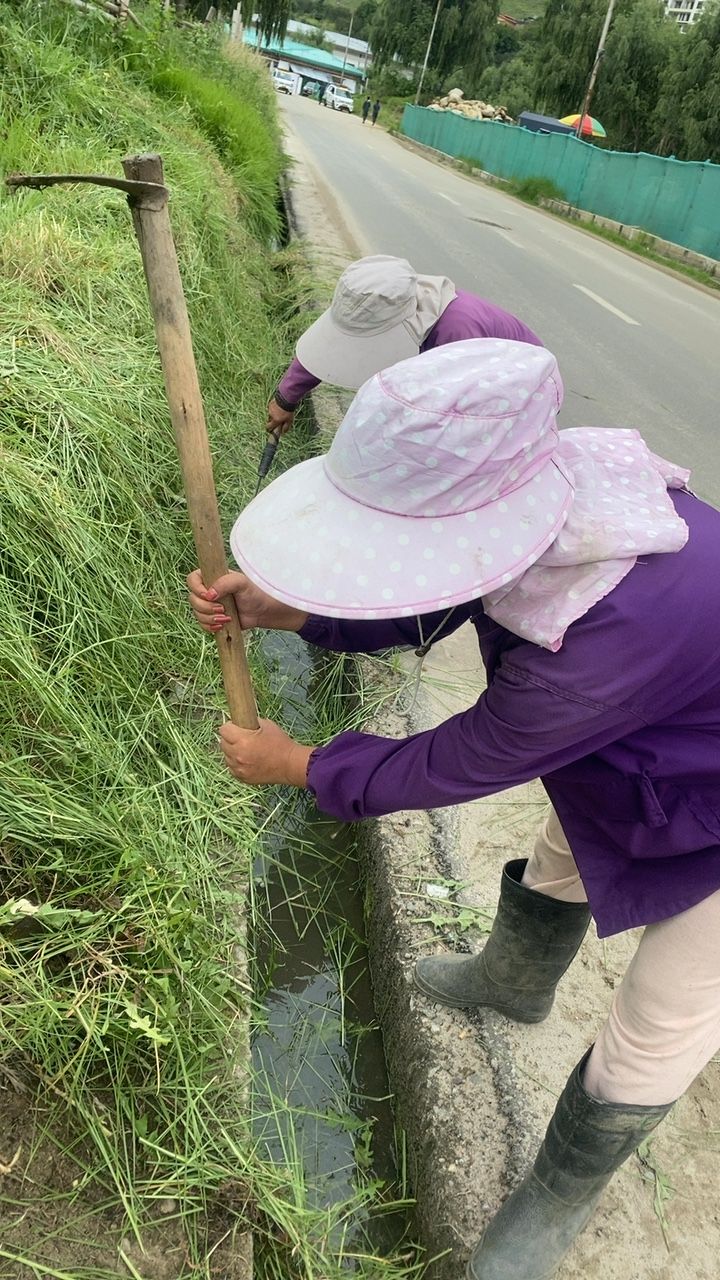 During cleaning photo
