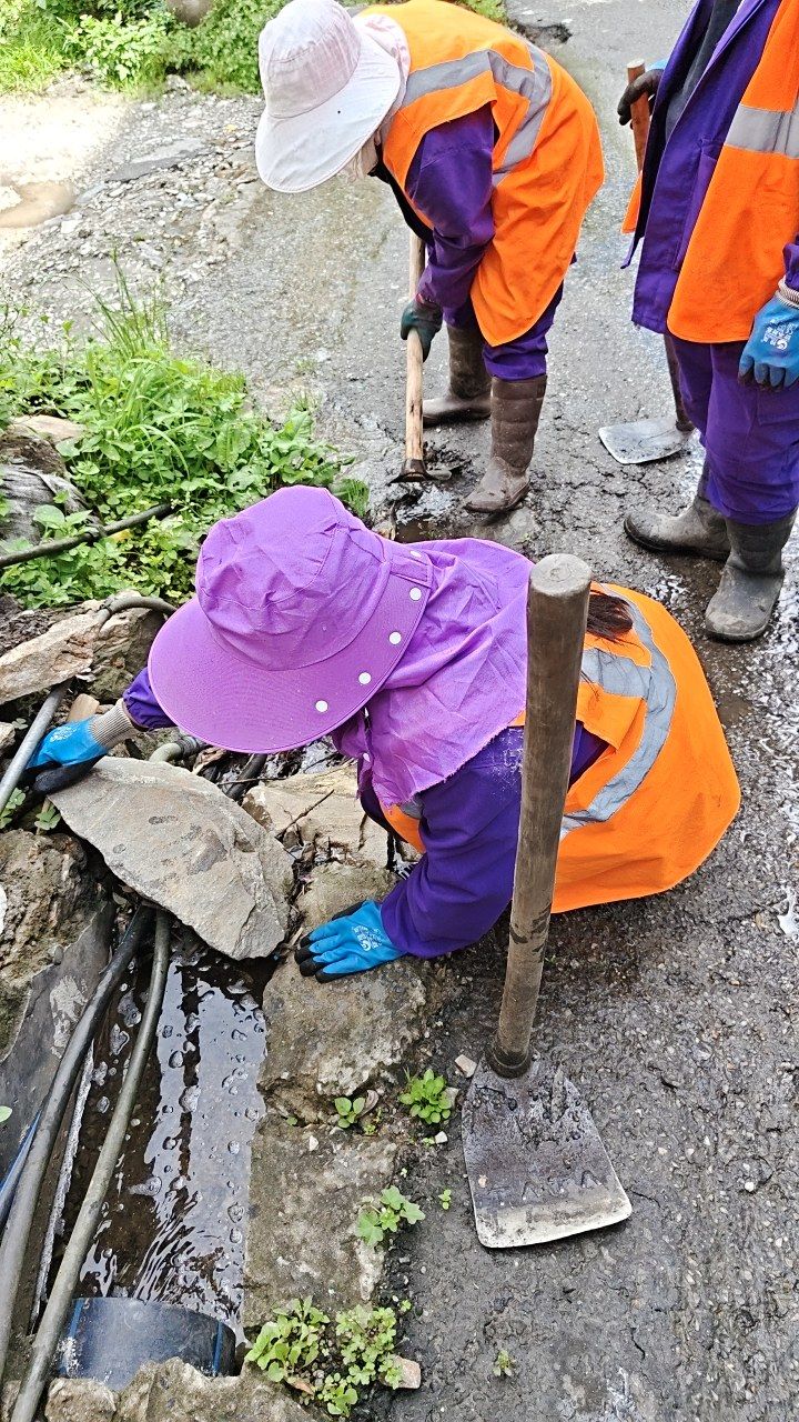 During cleaning photo