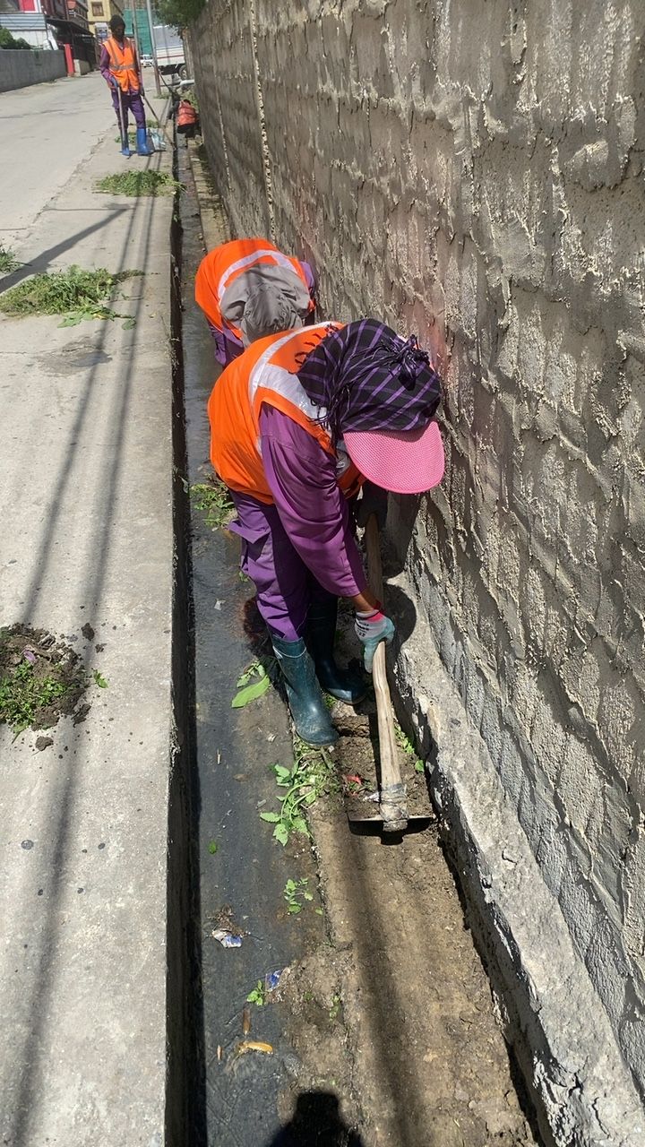 During cleaning photo