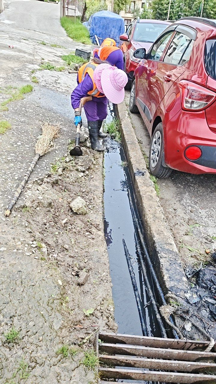 During cleaning photo