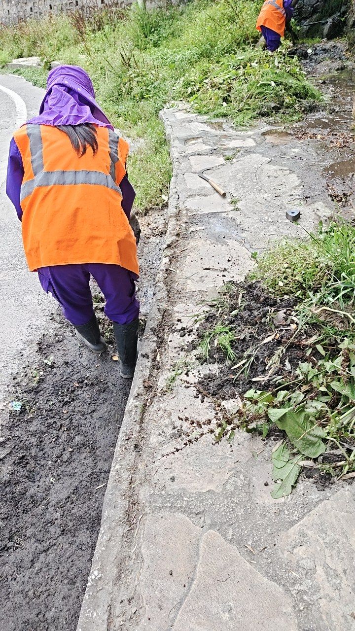During cleaning photo